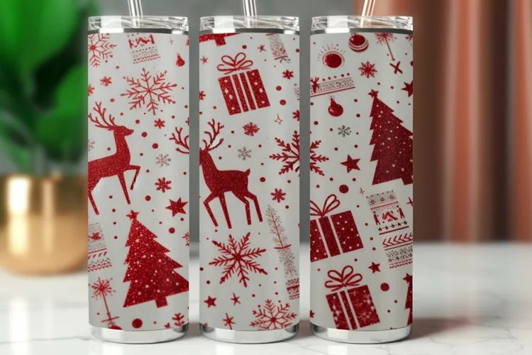 Tumbler Wrap 20 oz - christmas pattern