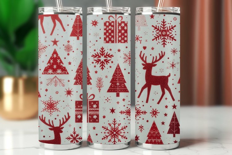 Tumbler Wrap 20 oz - christmas pattern