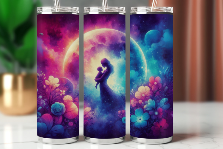 Tumbler Wrap 20 oz - mother and baby