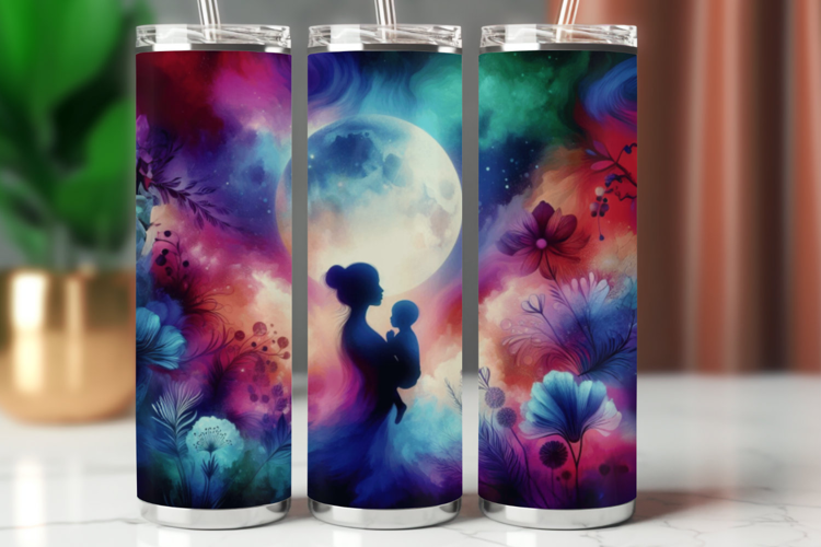 Tumbler Wrap 20 oz - mother and baby