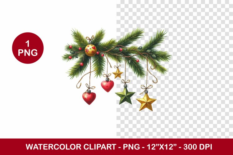 Christmas Ornament Clipart Image 14