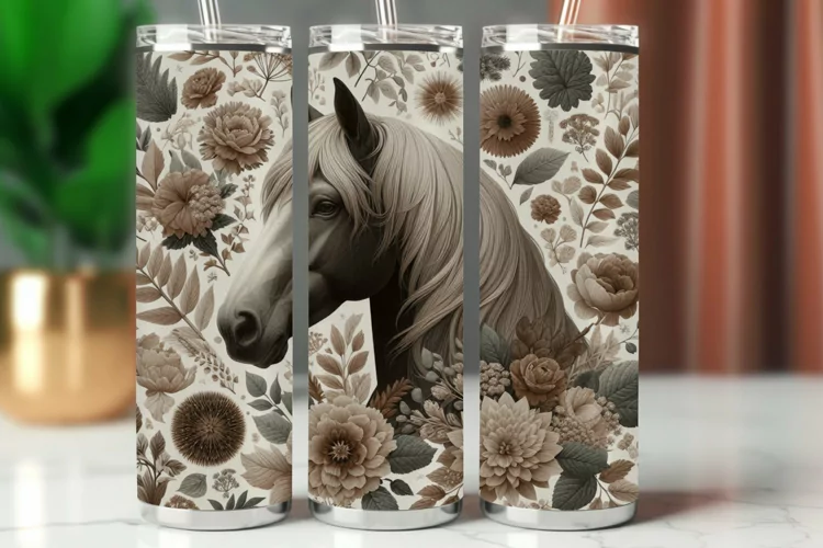 Tumbler Wrap 20 oz - horse