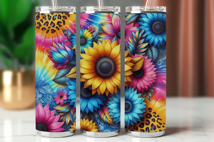 Tumbler Wrap 20 oz - sunflower