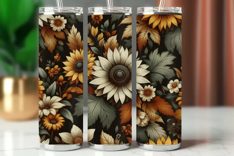 Tumbler Wrap 20 oz - sunflower