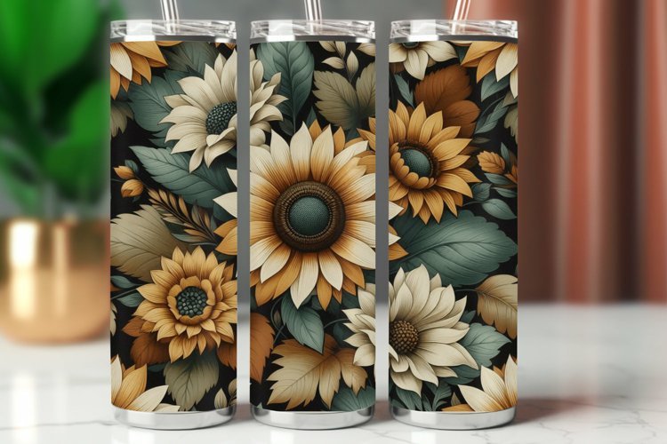 Tumbler Wrap 20 oz - sunflower