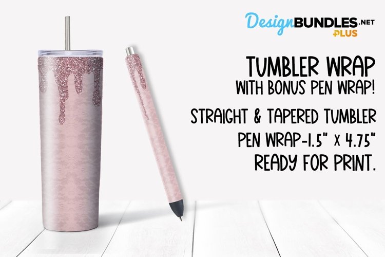 Wedding Glitter Sublimation Tumbler example image 1