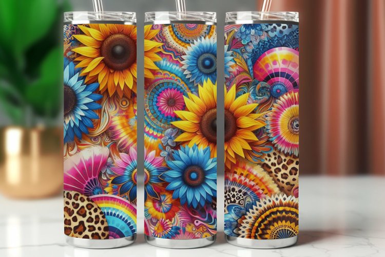 Tumbler Wrap 20 oz - sunflower example image 1
