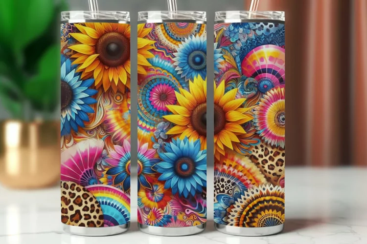 Tumbler Wrap 20 oz - sunflower