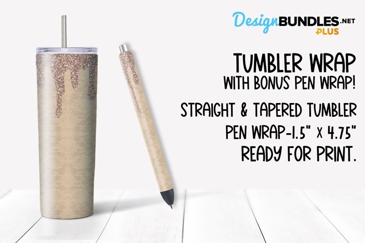 Wedding Glitter Sublimation Tumbler example image 1