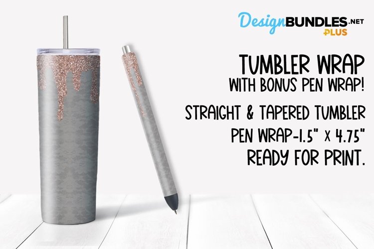 Wedding Glitter Sublimation Tumbler example image 1