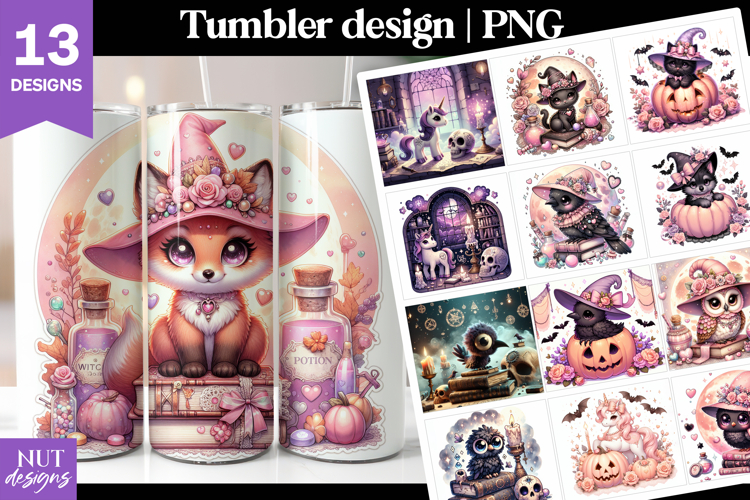 Baby Animals Halloween Tumbler Bundle Cute halloween tumbler