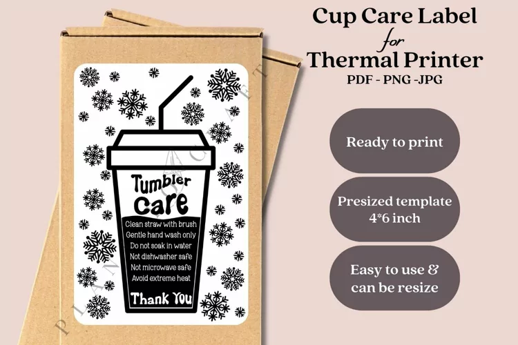 Christmas Glass Can Sticker Label Packaging Thermal Printer