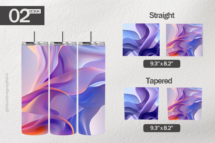 Abstract Purple Tumbler Wrap| Tumbler Sublimation Wrap