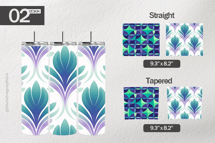 Shapes Tumbler Wrap| Tumbler Sublimation Wrap