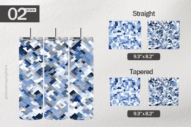 Pixelated camo Tumbler Wrap| Tumbler Sublimation Wrap