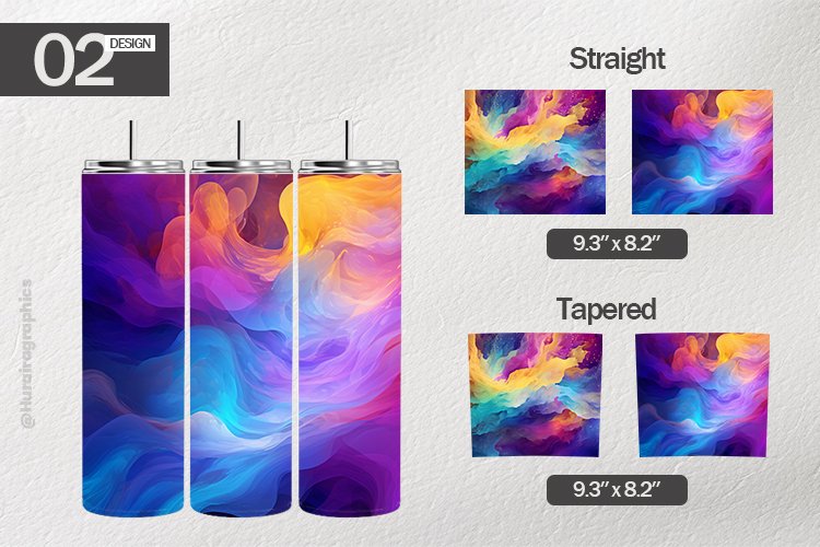 Fusion Hues Tumbler Wrap| Tumbler Sublimation Wrap