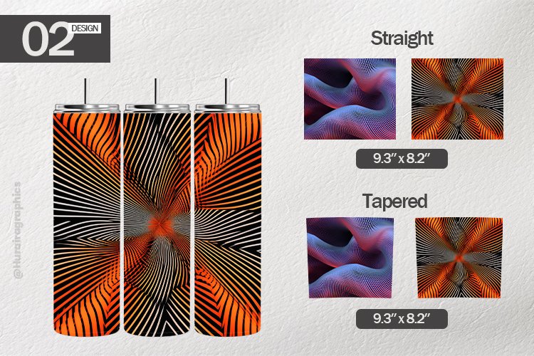 Abstract Pattern Tumbler Wrap| Tumbler Sublimation Wrap