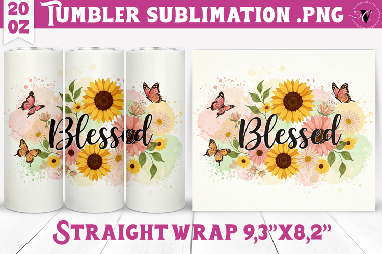 20 Oz Sublimation Tumbler Wrap Image 2