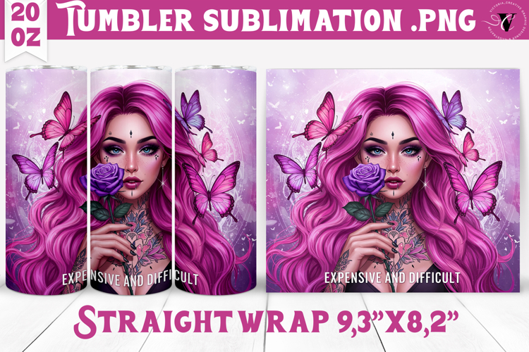 20 Oz Sublimation Tumbler Wrap Image 4