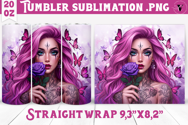 20 Oz Sublimation Tumbler Wrap Image 17