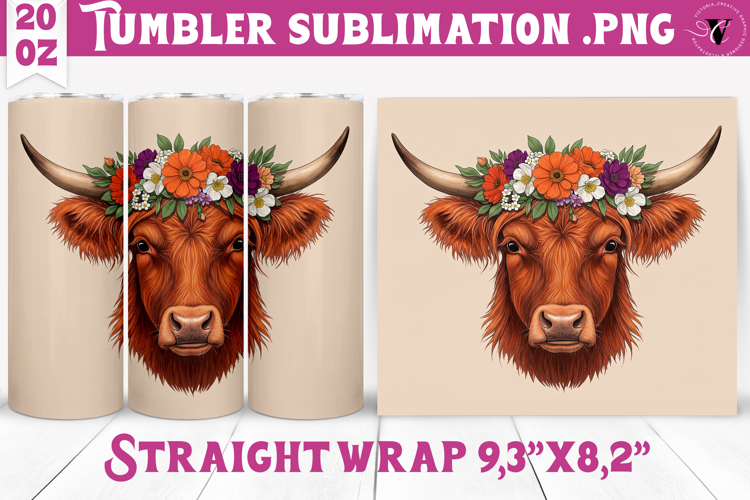 20 Oz Sublimation Tumbler Wrap Image 9
