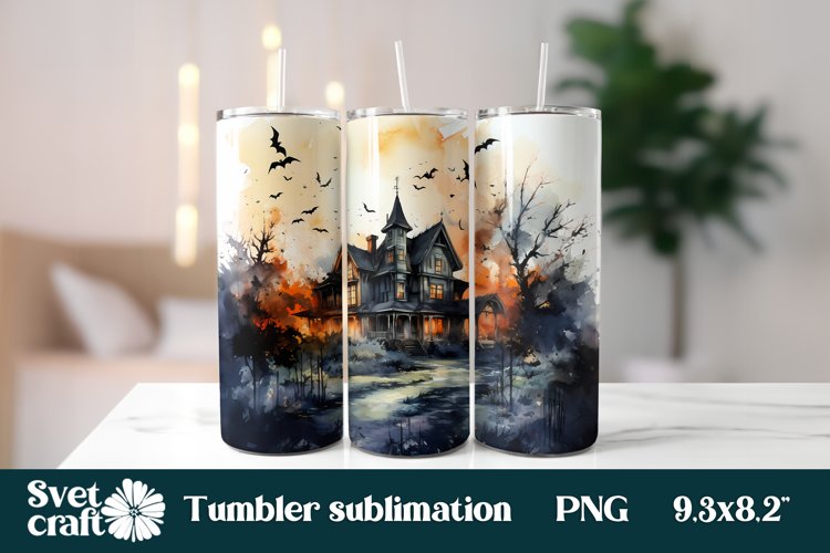 Halloween tumbler wrap| Halloween sublimation design