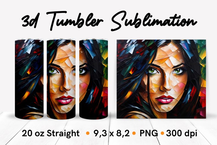 20 Oz Sublimation Tumbler Wrap Image 6