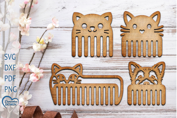 Kids Hair Comb Laser Cut. Laser Cut Hair Comb.