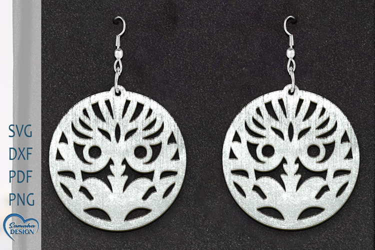 Flower Earrings Laser Cut. Boho Earrings.