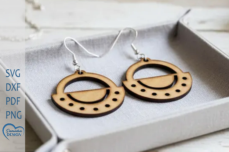 Modern Earrings Laser Cut. Boho Earrings Laser Cut.