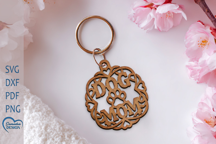 Mothers Day Keychain Design. Mothers Day Laser Cut