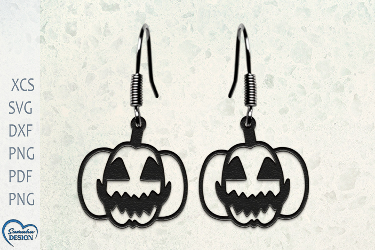 Earrings Laser Cut. Pumpkin Laser Cut. Halloween Laser Cut.
