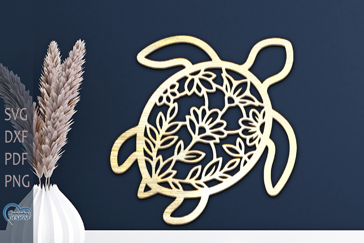 Home Decor Lazer Cut. Wall Art SVG. Turtle Laser Cut.