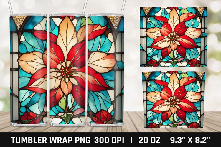 3D Floral Tumbler Sublimation, Tumbler Wrap PNG Sublimation example image 1