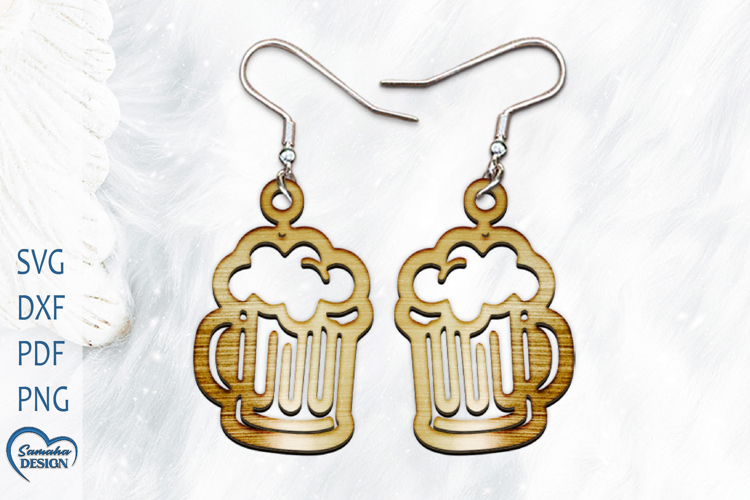 Christmas Earrings Laser Cut. Christmas ToyLaser Cut.