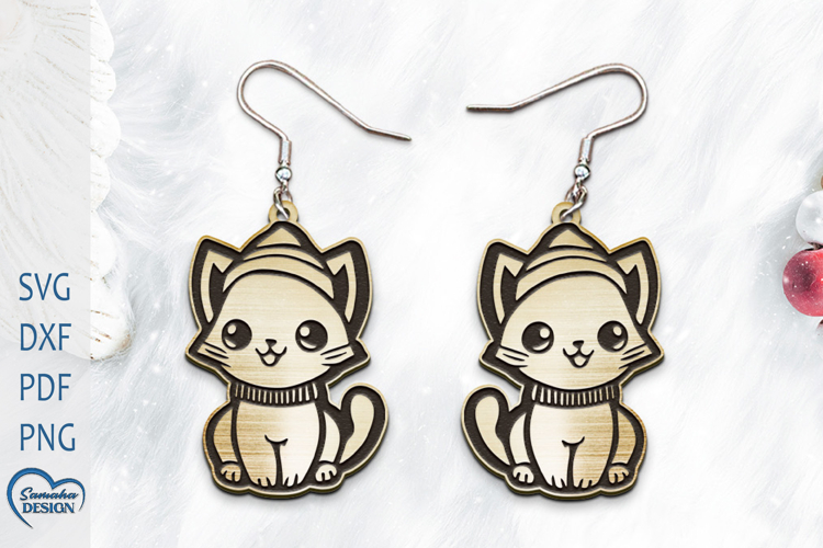 Christmas Cat Clipart Image 3