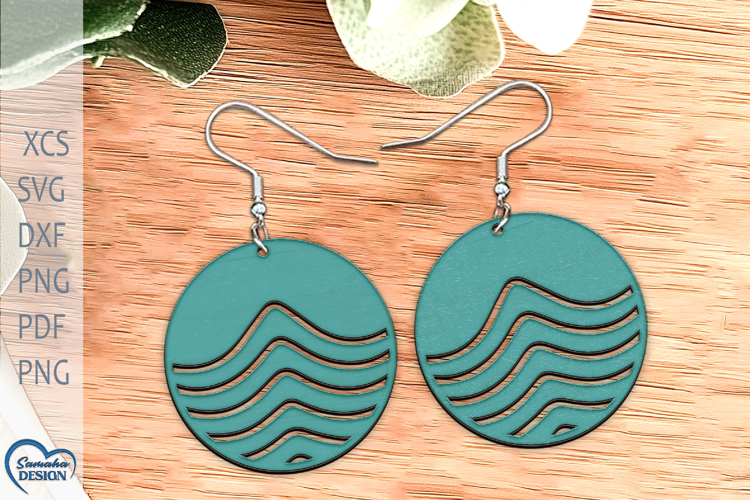 Modern Earrings Laser Cut. Boho Earrings Laser Cut.