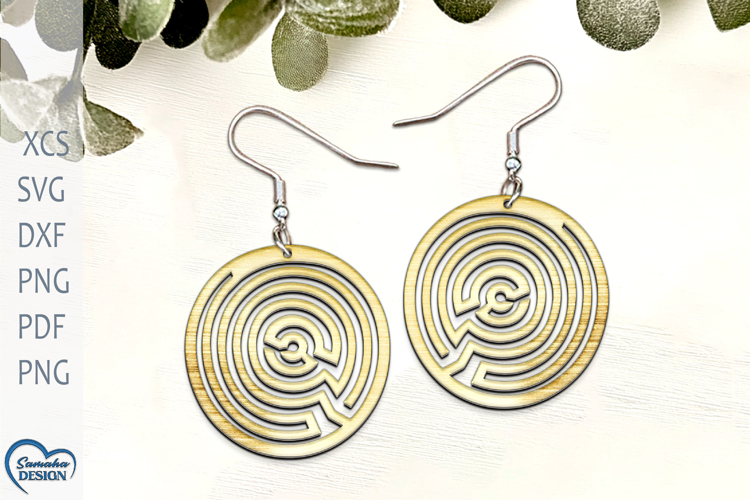 Modern Earrings Laser Cut. Boho Earrings Laser Cut.