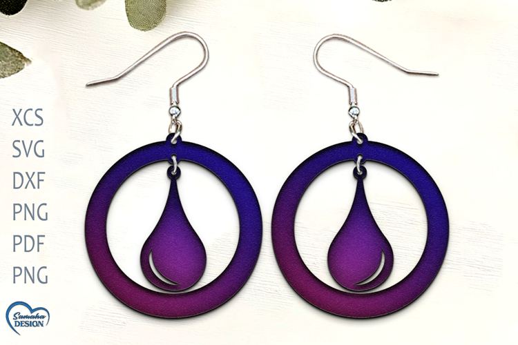 Modern Earrings Laser Cut. Boho Earrings Laser Cut.