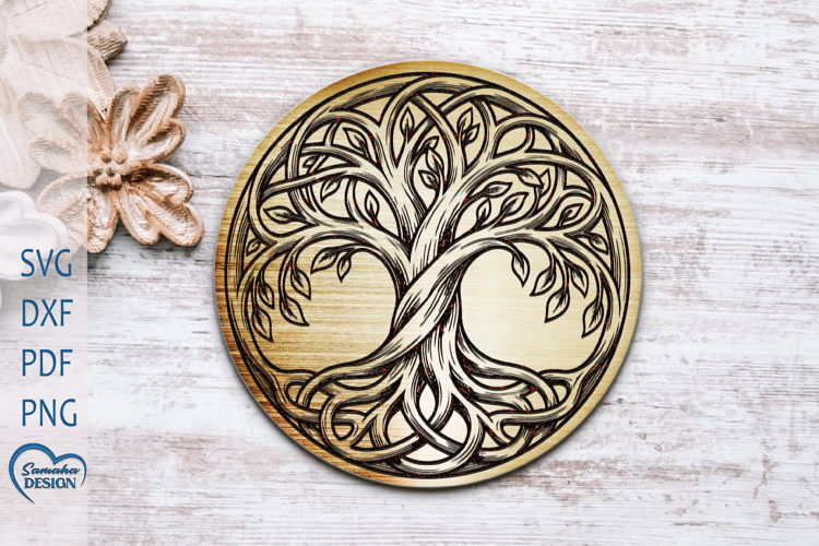 Coffee Coaster Laser Cut. Round Coaster SVG. Coaster Laser.