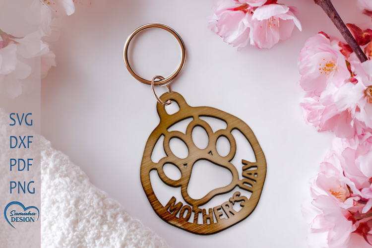 Mom SVG. Mothers Day Keychain Design. Mothers Day Laser Cut