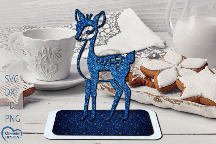 Christmas Reindeer. Christmas Decoration Laser cut.