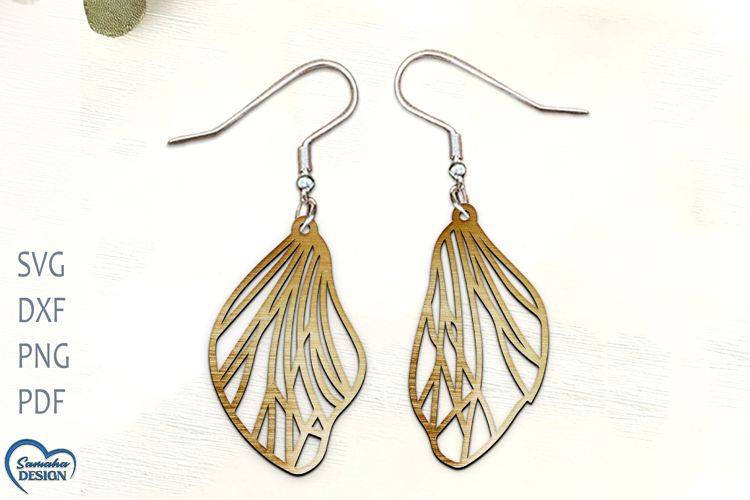 Dragonfly WingsLaser Cut. Boho Earrings Laser Cut.