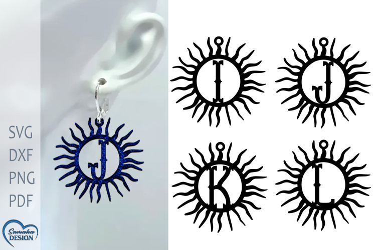 Celestial Earrings Laser Cut. Boho Earrings with Letters.