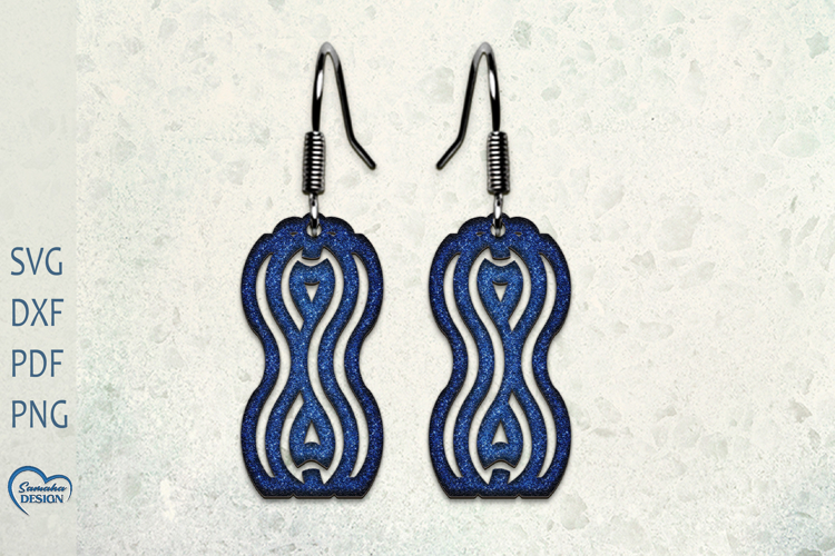 Modern Earrings Laser Cut. Boho Earrings Laser Cut.