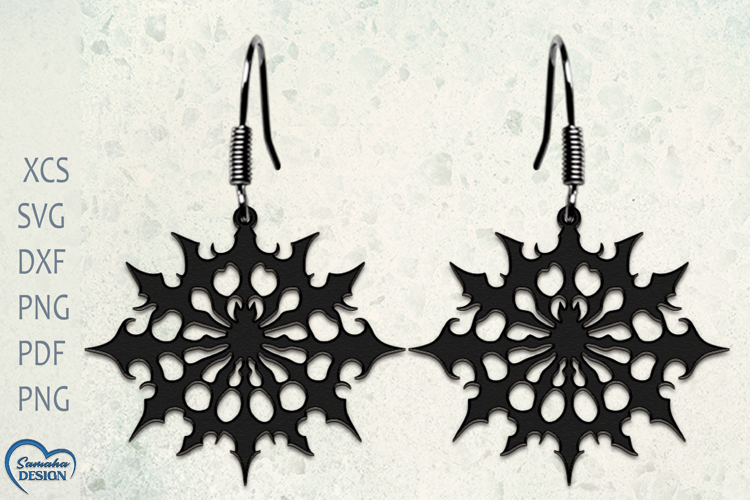 Halloween Earrings Laser Cut. Halloween Spider Laser Cut.
