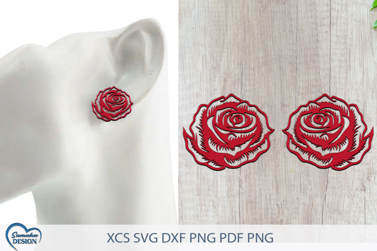 Flower Earrings Laser Cut. Boho Earrings Laser Cut.