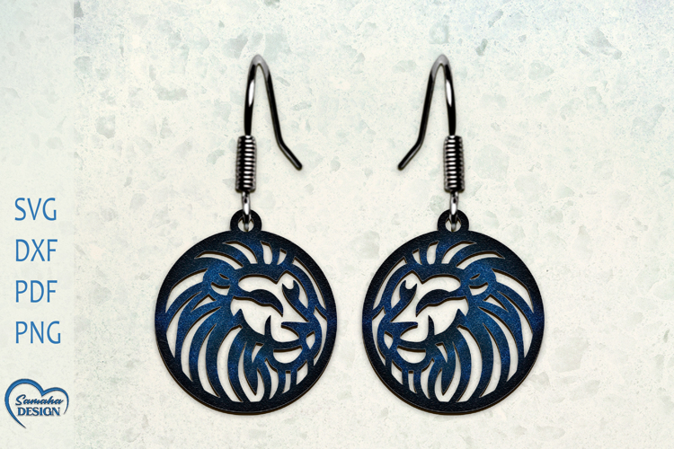 Leo zodiac sign. Leo sign Earrings . Zodiac signs.