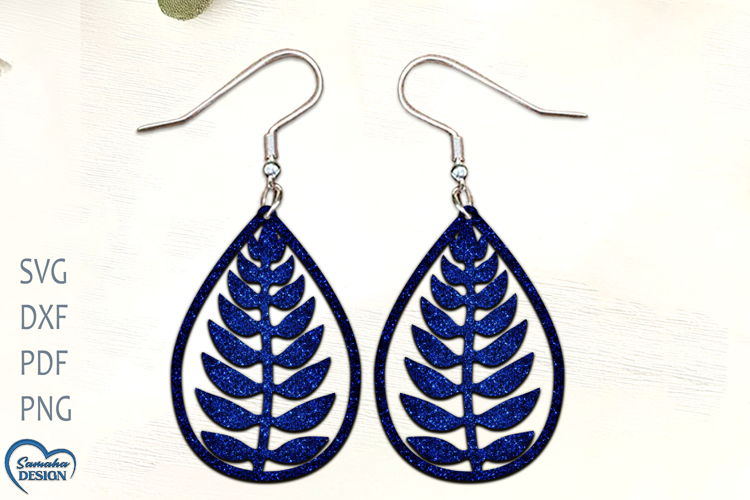 Leaf Earrings Laser Cut. Laser Cut earrings. Wreath SVG.