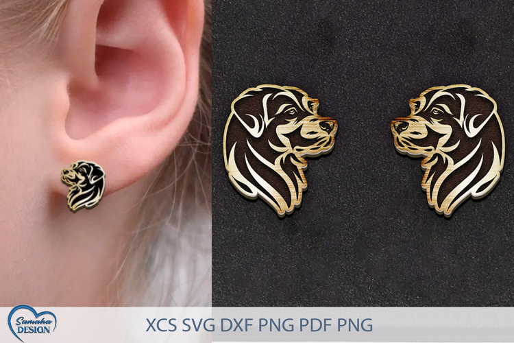 Dog Earrings Laser Cut. Boho Earrings Laser Cut.